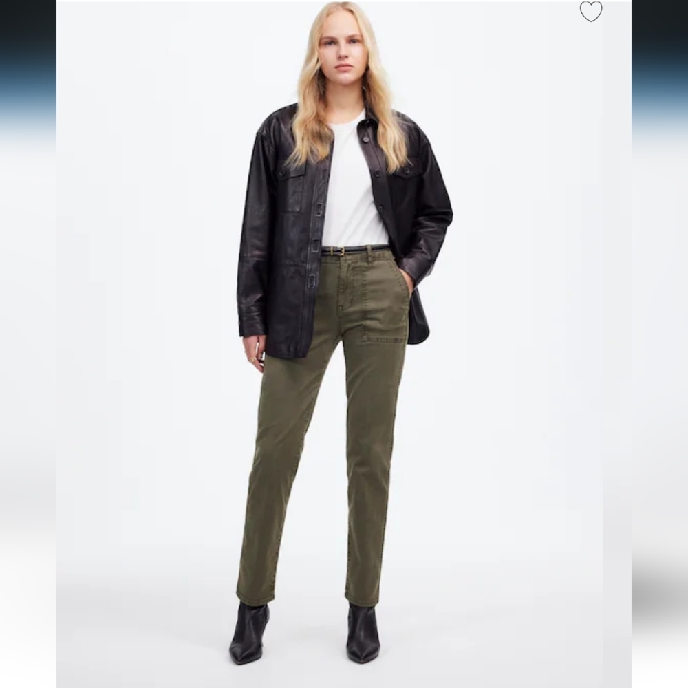 NWT Madewell The Slim Straight Utility Pant in Garment Dyed - Picture 8 of 10